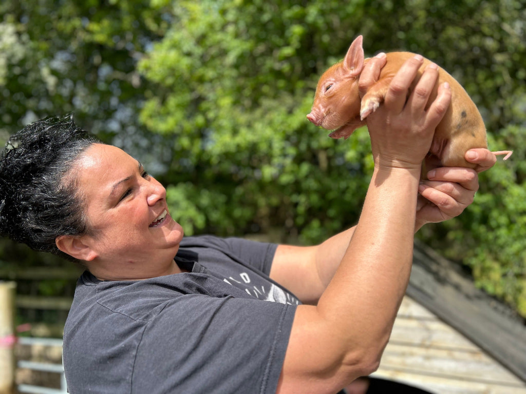 Cute sweet! Adorable names chosen for Blossom's brood of piglets