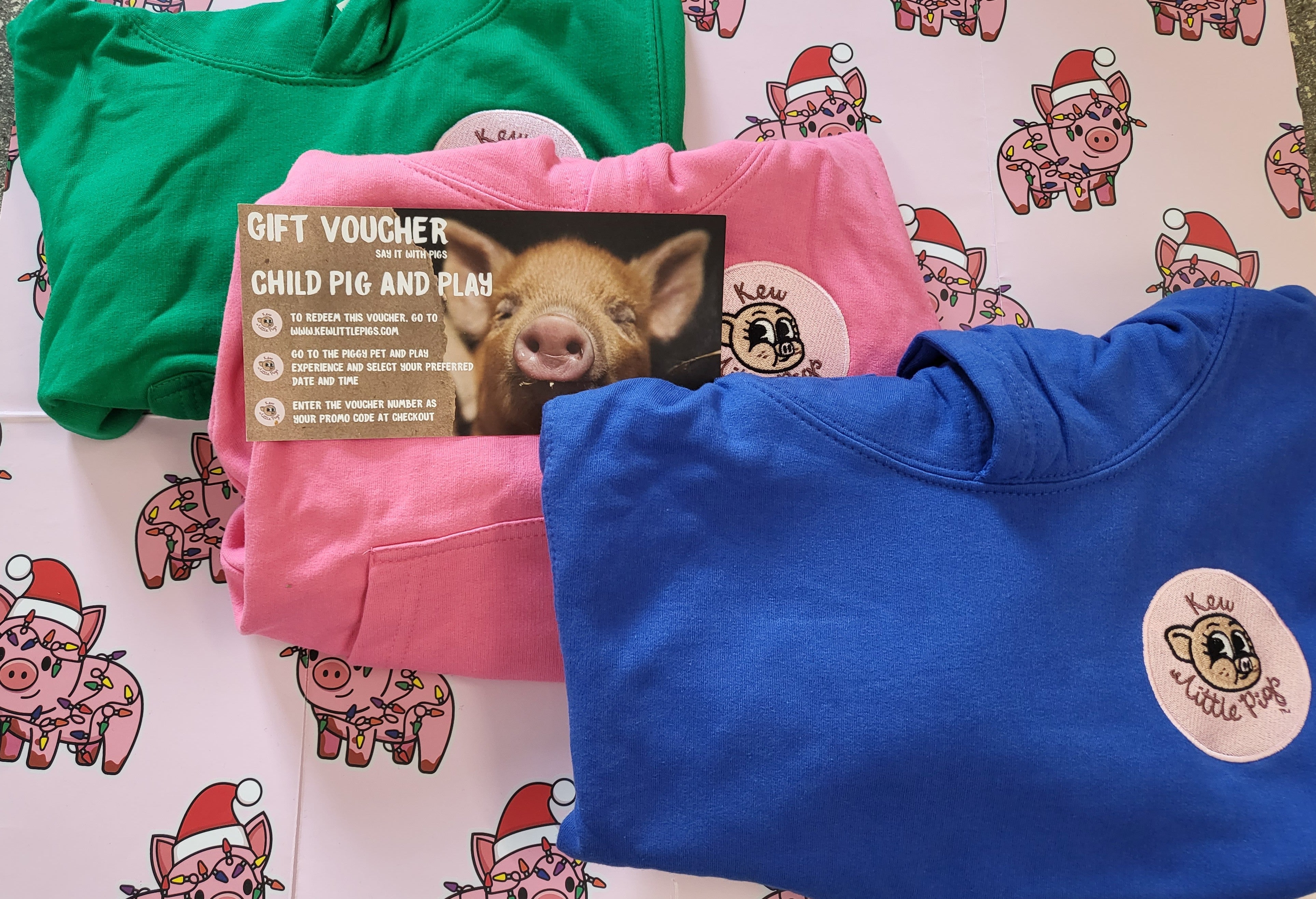 Piggy Pet & Play Voucher & Childrens Hoodie Christmas Bundle -saving of £5.00