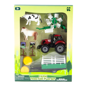 Large Farm Tractor Playset