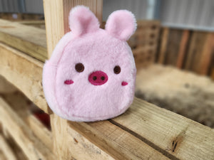 Pink Furry Pig Purse