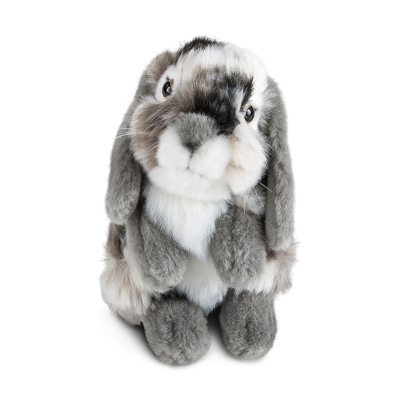 Rabbit sitting (Grey) soft toy