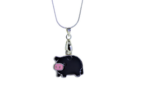 Black Pig Silver Necklace