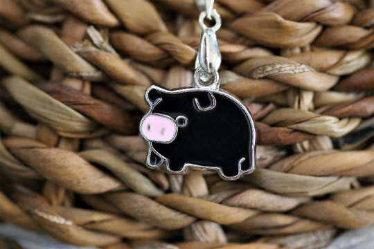 Black Pig Silver Necklace