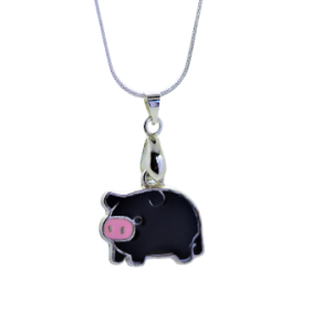 Black Pig Silver Necklace