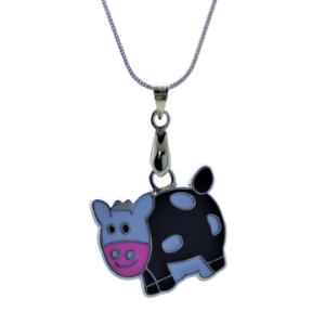 Cow Pendant Silver Necklace