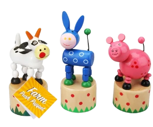 Farm push puppets
