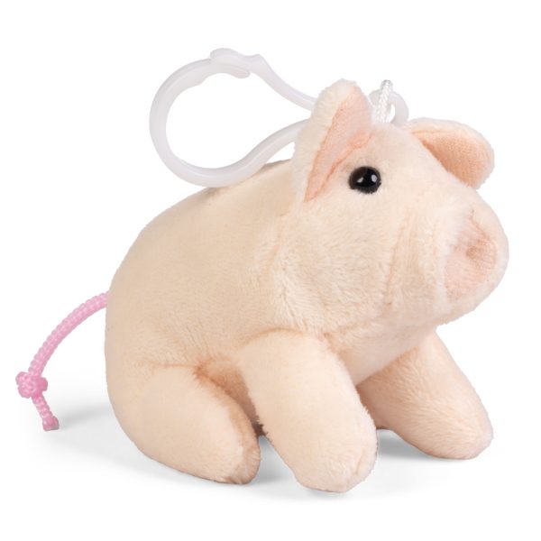 LITTLE Living Nature Clips Farm Animal Plush Keyrings - Image 5