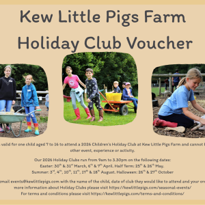 Kew Little Pigs Farm Holiday Club Voucher